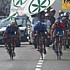 Frank Schleck sprints for the victory at the Giro di Lombardia 2005